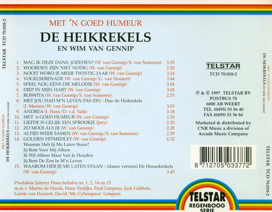 De Heikrekels En Wim van Gennip : Met 'n Goed Humeur (CD)