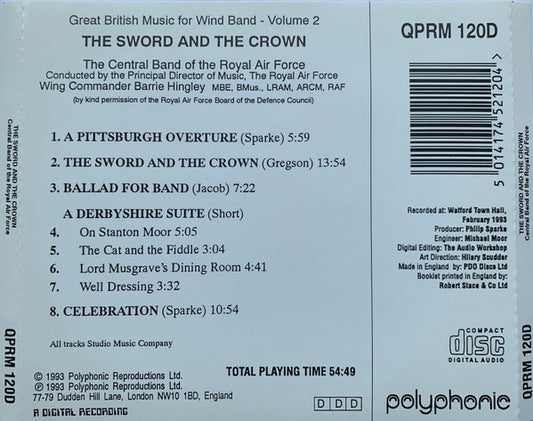 The Central Band Of The Royal Air Force, Herbert Barrie Hingley : The Sword And The Crown (CD, RE)