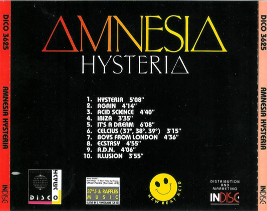 Amnesia : Hysteria (CD, Album)