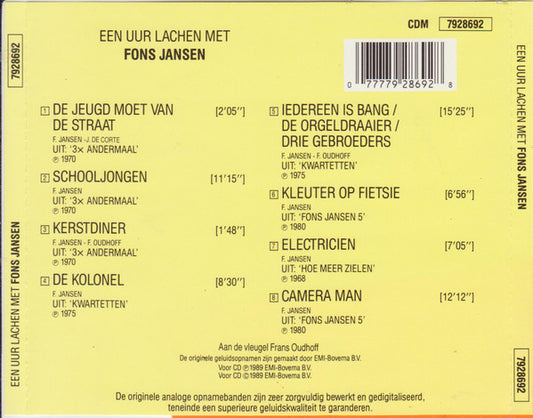 Fons Jansen : Een Uur Lachen Met (CD, Comp)