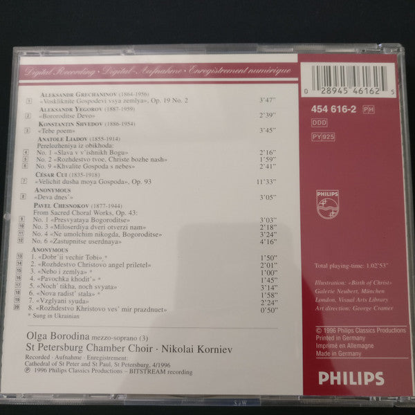 St Petersburg Chamber Choir, Nikolai Korniev : Russian Christmas = Un Noël Russe = Russische Weihnacht (CD, Comp)