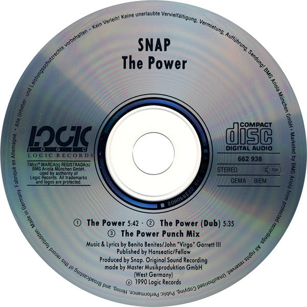 Snap! : The Power (CD, Maxi)
