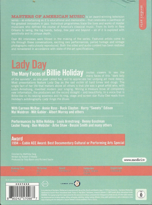 Billie Holiday : Lady Day - The Many Faces Of Billie Holiday (DVD-V, Ltd, RE)