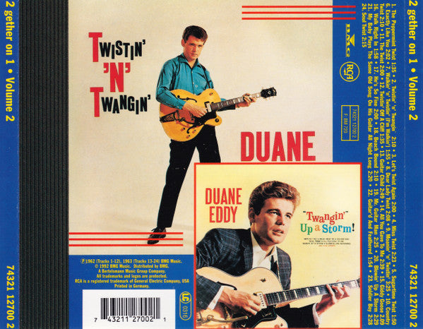 Duane Eddy : 2 Gether On 1 Volume 2: Twistin' 'N' Twangin' / Twangin' Up A Storm (CD, Album, Comp)