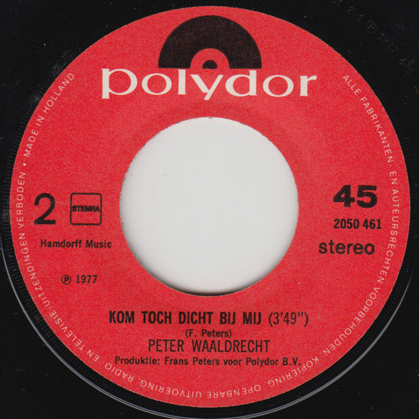 Peter Waaldrecht : Ave Maria (7", Single)