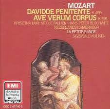 Wolfgang Amadeus Mozart, Krisztina Laki, Nicole Fallien, Hans Peter Blochwitz, Nederlands Kamerkoor, La Petite Bande, Sigiswald Kuijken : Davidde Penitente K 469 / Ave Verum Corpus K 618 (CD, Album)