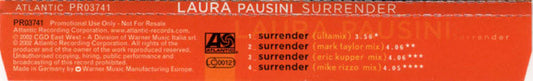 Laura Pausini : Surrender (CD, Single, Promo)