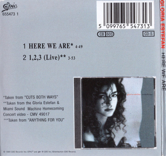 Gloria Estefan : Here We Are (CD, Mini, Single)