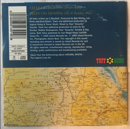 Bob Marley & The Wailers : Keep On Moving (CD, Single, Car)