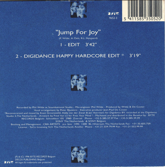 2 Unlimited : Jump For Joy (CD, Single, Car)