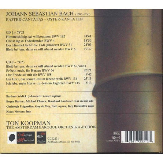 Johann Sebastian Bach / Ton Koopman, The Amsterdam Baroque Orchestra And Choir : Easter Cantatas (2xCD, Comp, Dig)