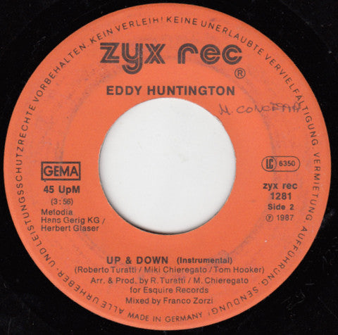 Eddy Huntington : Up & Down (7", Single)