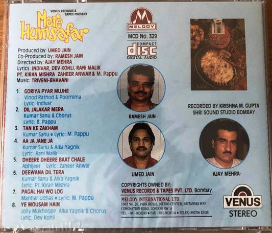 Triveni Bhavani : Mere Humsafar (CD)