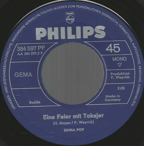 Edina Pop : Petruschka / Eine Feier Mit Tokajer (7", Single, Mono)