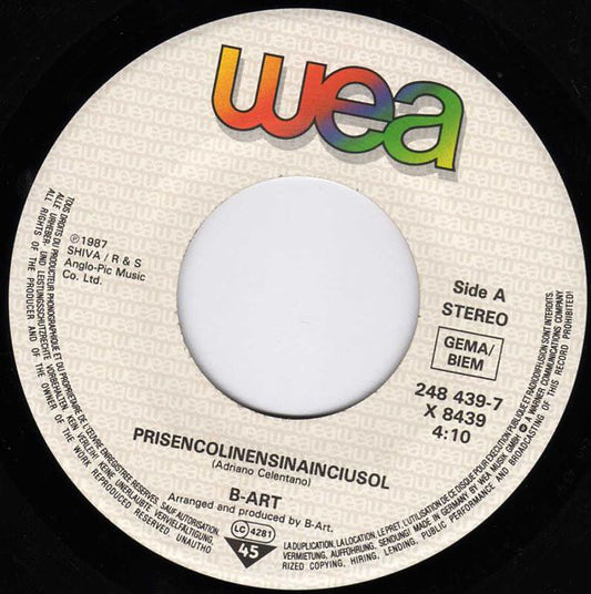 B-Art : Prisencolinensinainciusol (Alright) (7", Single)