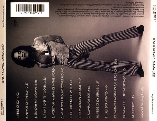 Lenny Kravitz : Mama Said (CD, Album, RP)