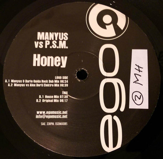 Manyus Vs Principe, Socio M. : Honey (12")