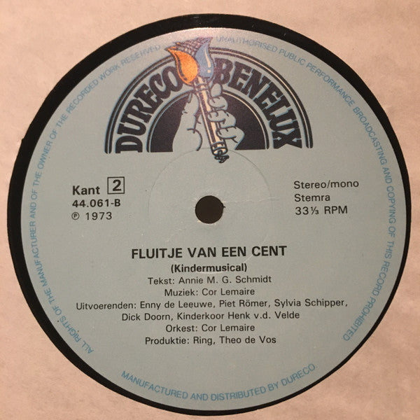 Annie M.G. Schmidt : Annie M.G. Schmidt's Kindermusical Jip En Janneke / Annie M.G. Schmidt's Kindermusical Fluitje Van 'N Cent (LP, RE, Gat)