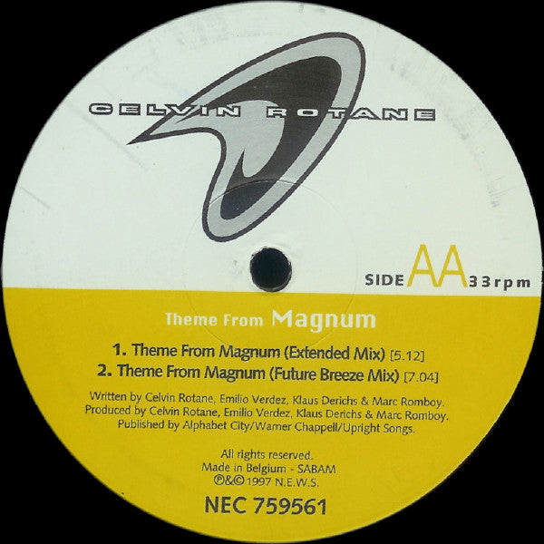 Celvin Rotane : Back Again / Theme From Magnum (12")