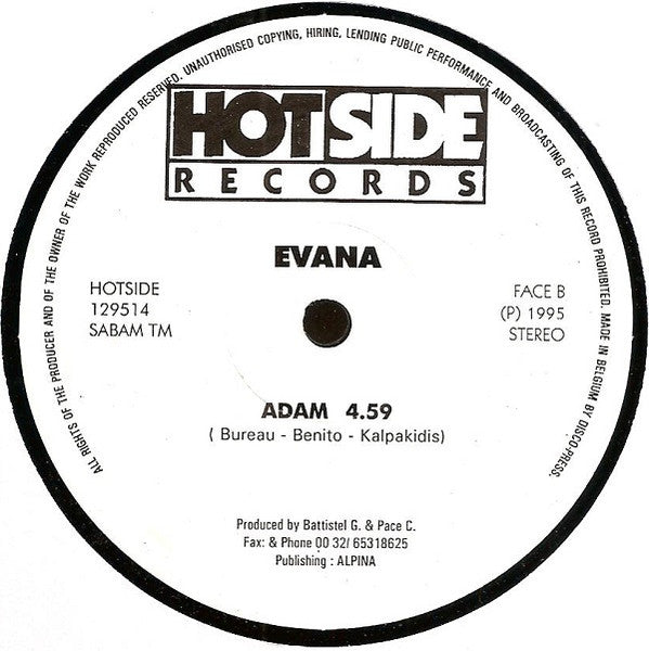 Evana : Baby Love (12")