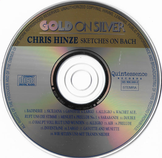 Chris Hinze : Sketches On Bach (CD, Comp)
