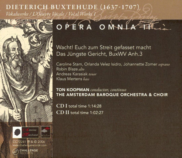 Dieterich Buxtehude - Ton Koopman : Wacht! Euch Zum Streit Gefasset Macht Das Jüngste Gericht (Vocal Works 1) (2xCD, Album)