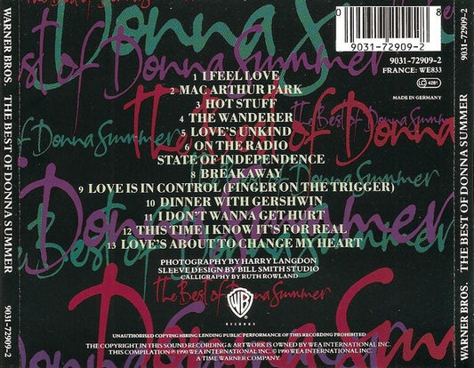 Donna Summer : The Best Of Donna Summer (CD, Comp, RE)