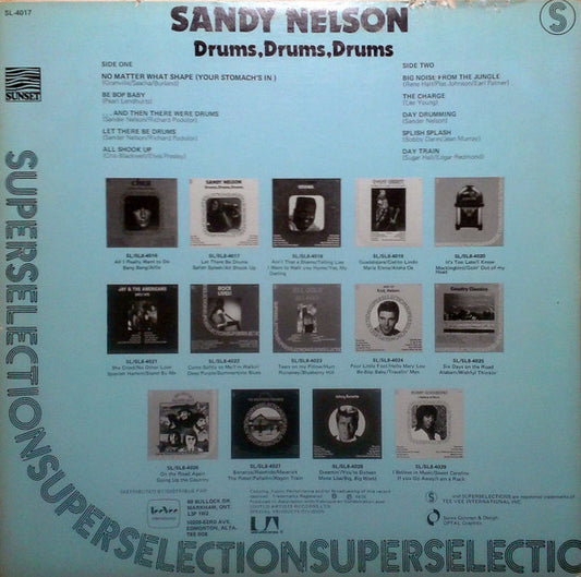 Sandy Nelson : Drums, Drums, Drums (LP, Comp)