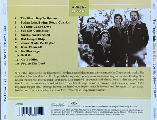 Imperials : Classic Hits (CD, Comp)