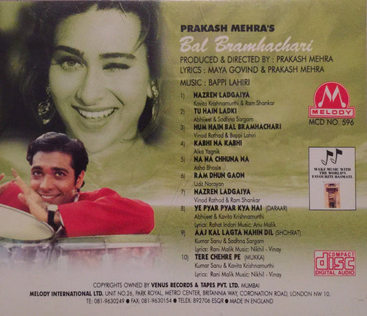 Bappi Lahiri : Bal Bramhachari (CD)