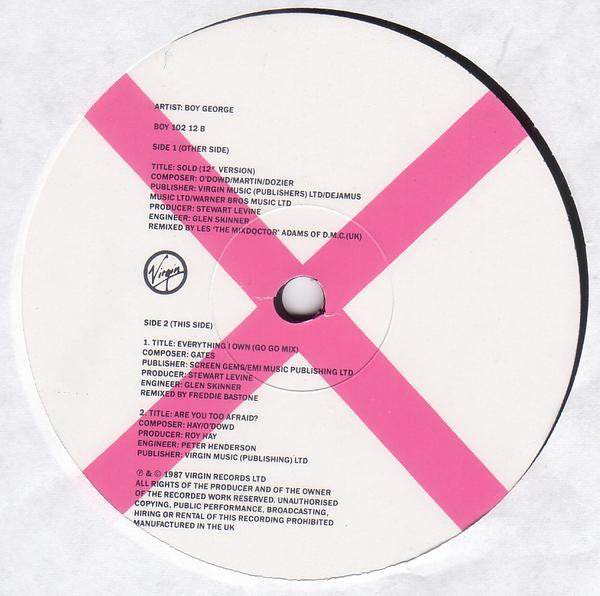 Boy George : Sold (12", Single)