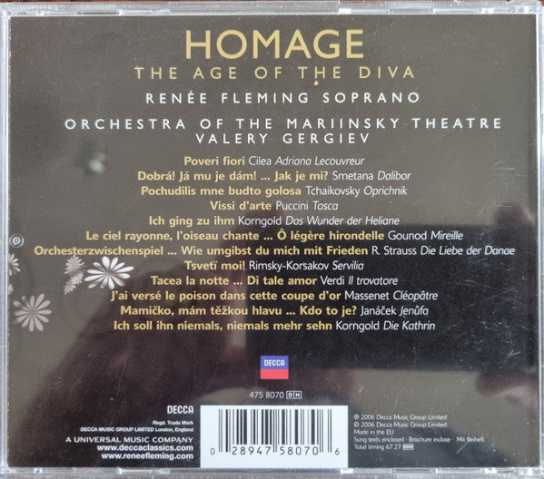 Renée Fleming, Orchestra Of The Mariinsky Theatre, Valery Gergiev : Homage · The Age Of The Diva (CD)