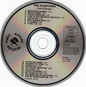 The Fuzztones : Live In Europe! (CD, Album)