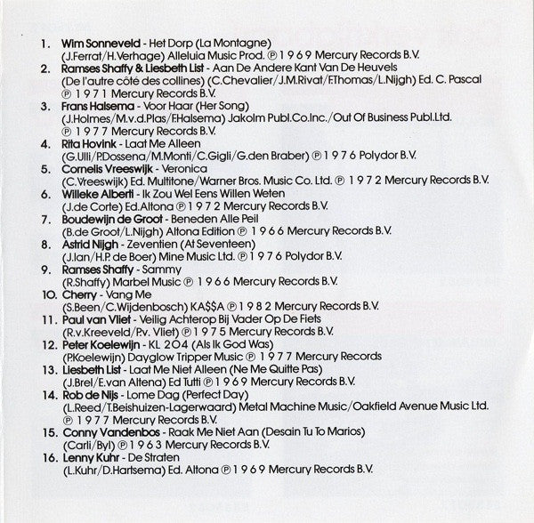 Various : Vluchten Kan Niet Meer - De Mooiste Luisterliedjes (2xCD, Comp)
