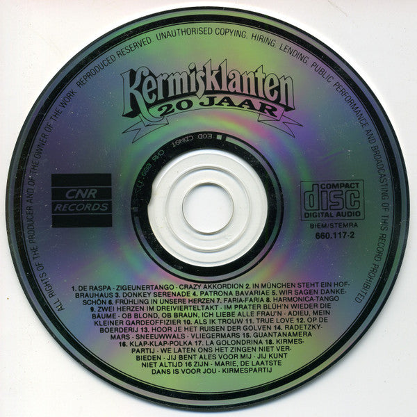 De Kermisklanten : 20 Jaar (CD, Comp)