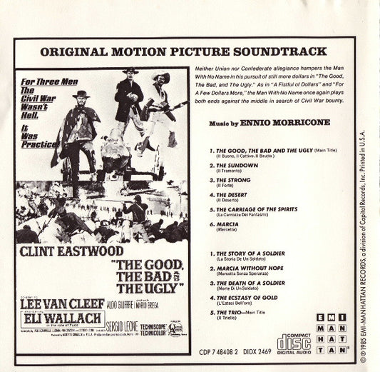 Ennio Morricone : The Good, The Bad And The Ugly (Original Motion Picture Soundtrack) (CD, Album, RE)