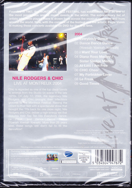 Nile Rodgers & Chic : Live At Montreux 2004 (DVD-V, PAL)