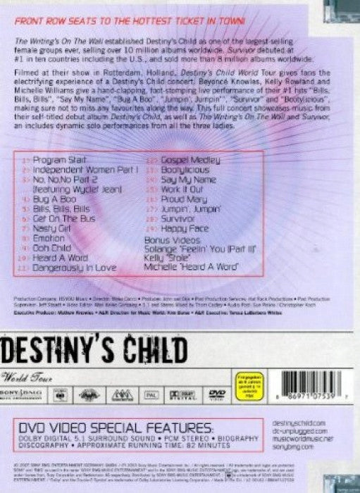 Destiny's Child : World Tour (DVD-V, RE, PAL)