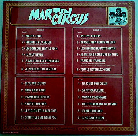 Martin Circus : Le Double Disque D'Or Du Martin Circus (2xLP, Album, Comp, Gat)