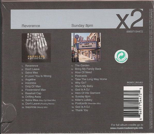 Faithless : Reverence / Sunday 8PM (CD, Album, RE + CD, Album, RE + Box, Comp, Dis)