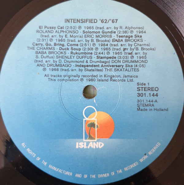 Various : Intensified! Original Ska 1962-1967 Vol. 1 & 2 (2xLP, Comp, Gat)