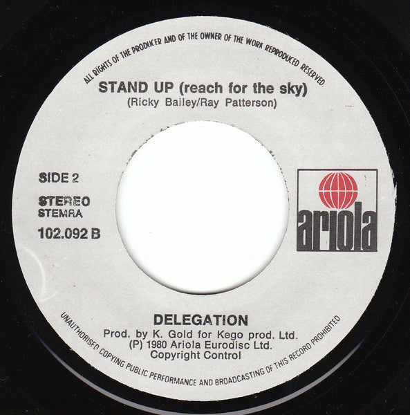 Delegation : You And I (7", Single)