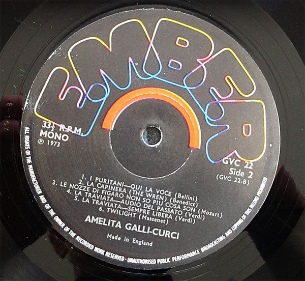 Amelita Galli-Curci : Amelita Galli-Curci (LP, Comp, Mono)