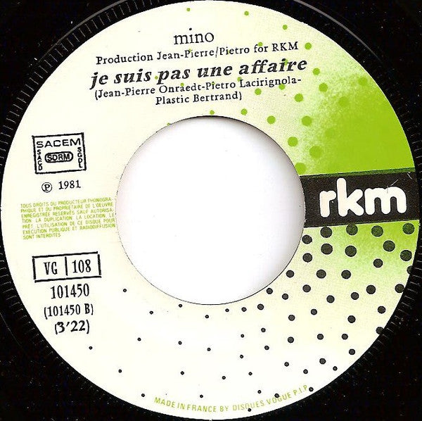 Mino (2) : Les Mocassins (7", Single)