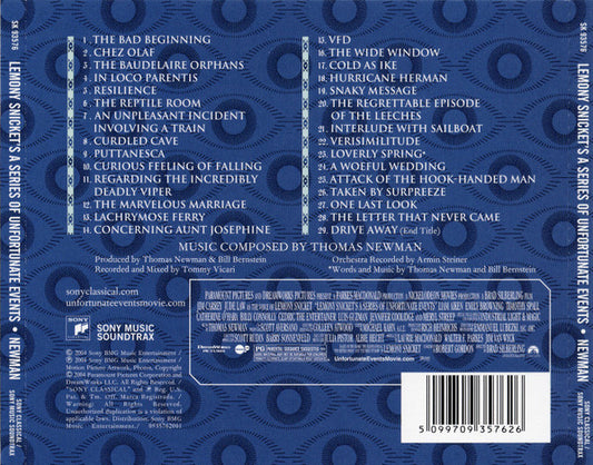 Thomas Newman : Lemony Snicket's A Series Of Unfortunate Events (Original Motion Picture Soundtrack) (CD, Album)