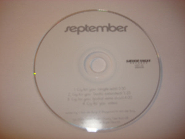 September : Cry For You (CD, Single, Enh, Car)