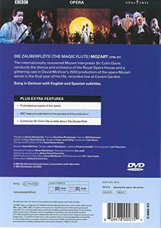 Wolfgang Amadeus Mozart - Simon Keenlyside, Dorothea Röschmann, Willy Hartmann, Diana Damrau, Franz-Josef Selig, Sir Colin Davis : Die Zauberflöte (DVD-V, PAL, Dol)