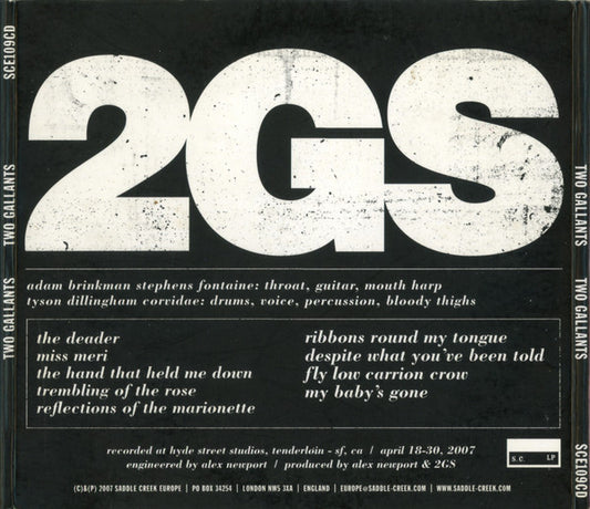 Two Gallants : Two Gallants (CD, Album, Enh)