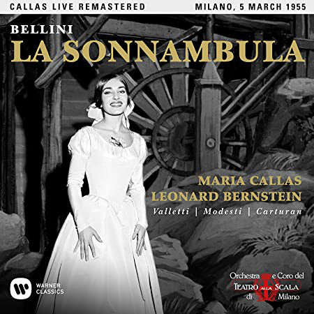 Vincenzo Bellini - Maria Callas, Leonard Bernstein, Cesare Valletti, Giuseppe Modesti, Gabriella Carturan, Orchestra Del Teatro Alla Scala : La Sonnambula (2xCD, Mono, RE, RM)