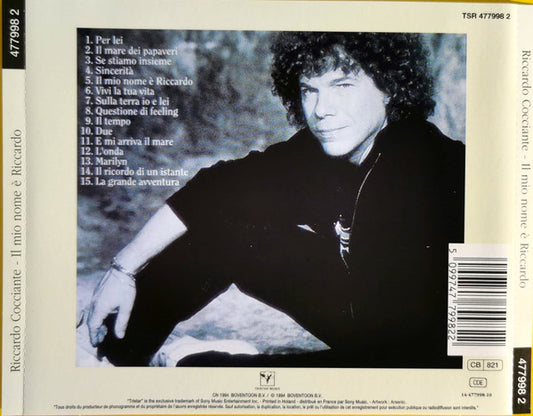 Riccardo Cocciante : Il Mio Nome È Riccardo (CD, Comp)